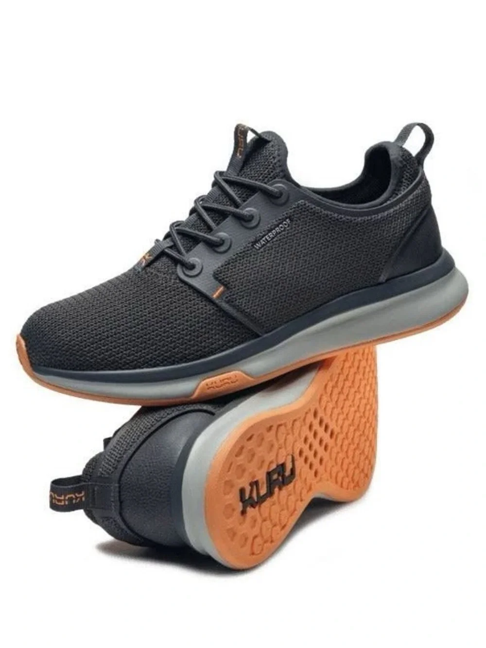 KURU ATOM Waterproof Sneaker Tennis Shoes Smoke Gray Apricot Women’s Size 8